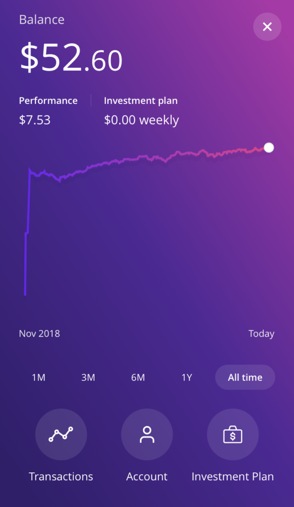 Investment performance - Spaceship Voyager